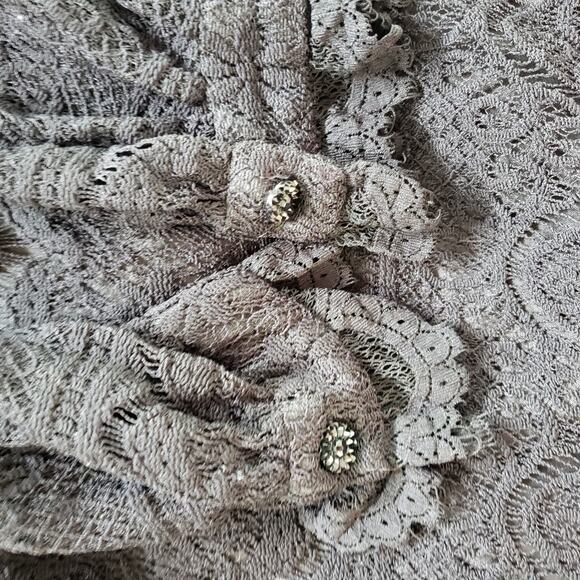 Milly of New York Lace Silk Long Sleeve Dress Shift Dress Women 2 - Picture 8 of 13